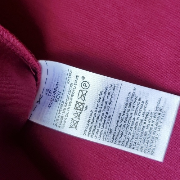 Banana Republic Fuchsia Ponte Dress XS NWOT - Picture 5 of 5